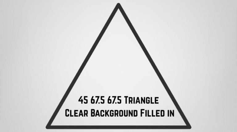 45 67.5 67.5 Triangle Clear Background Filled in